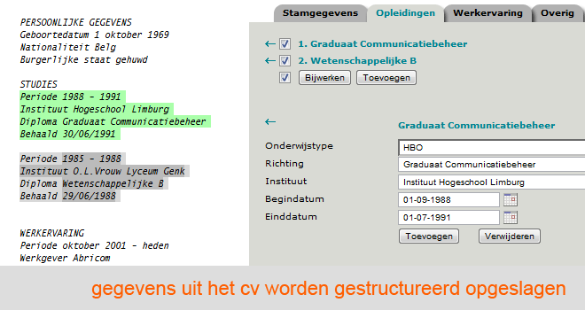 Cv Extractie Recruitment Software