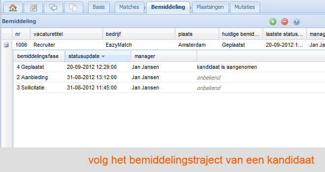 Bemiddelingen En Sollicitatiebeheer Ats Software Van Eazymatch